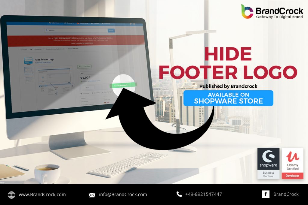 hide footer logo