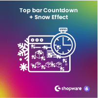 Top bar Countdown _ Snow Effect