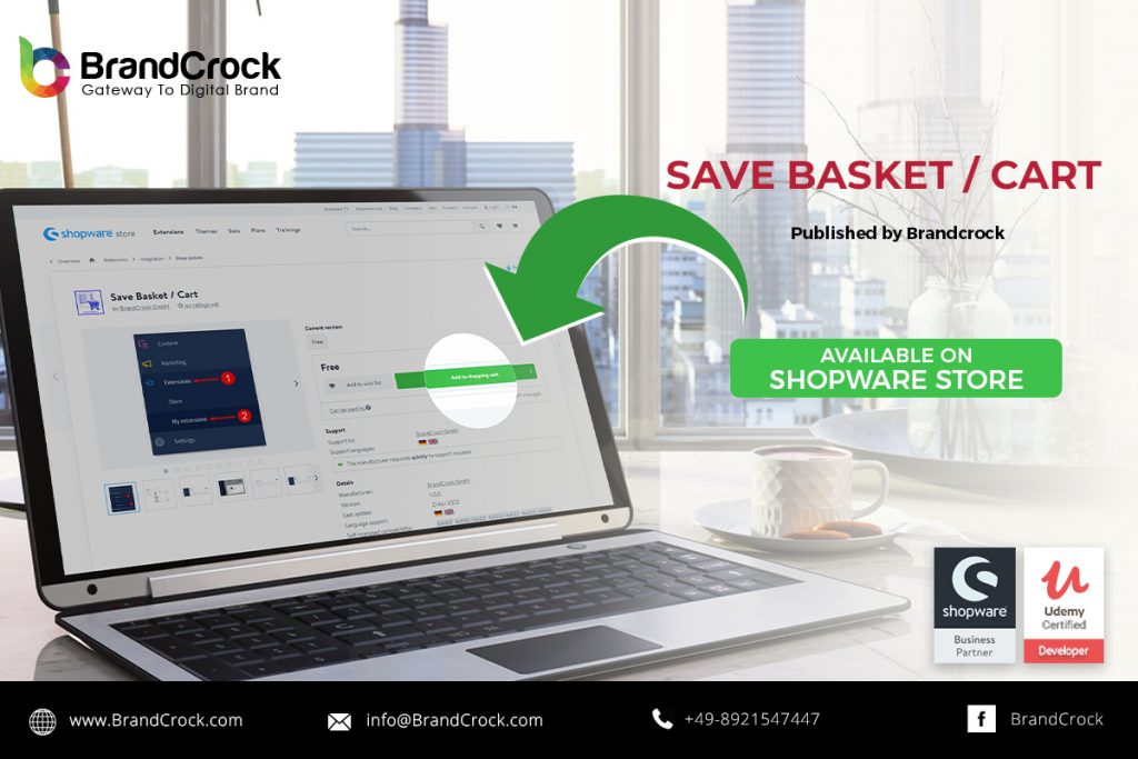 Shopware 6 Plugin Save basket